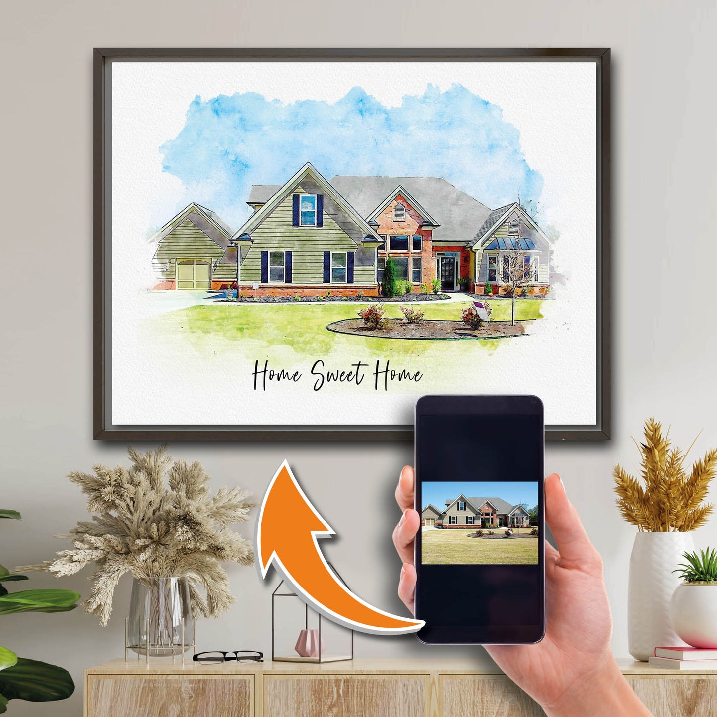 Elegant House Portrait Gift, Stylish Watercolor House Artwork, Beautiful House Canvas Present, Artistic Home Portrait Keepsake, Custom Watercolor House Painting, Meaningful House Portrait Gift, Bespoke Watercolor Home Portrait, Personalized House Canvas Artwork, Unique Watercolor Housewarming Gift, Customized Residence Portrait Painting, Special Home Watercolor Keepsake, Tailored House Illustration on Canvas, Handcrafted Watercolor House Portrait,