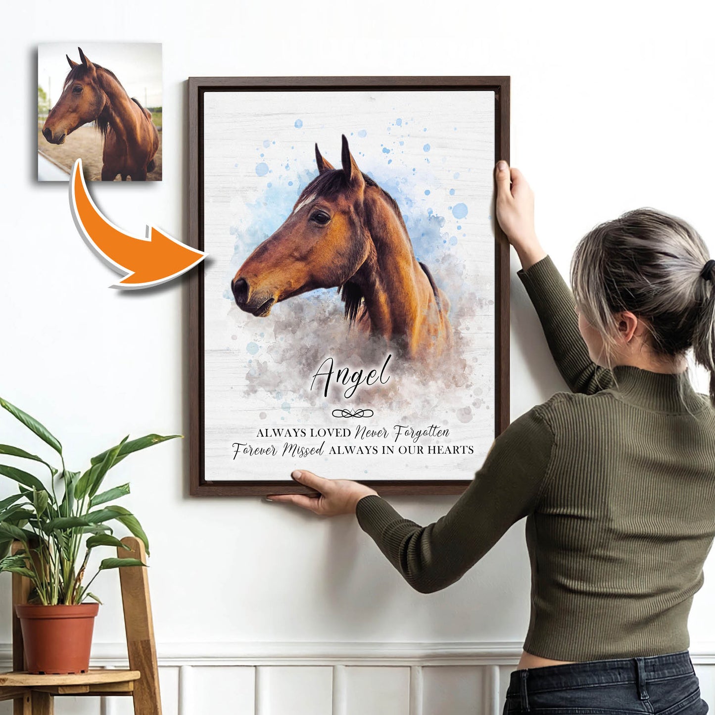 Custom Horse Portrait From Photo