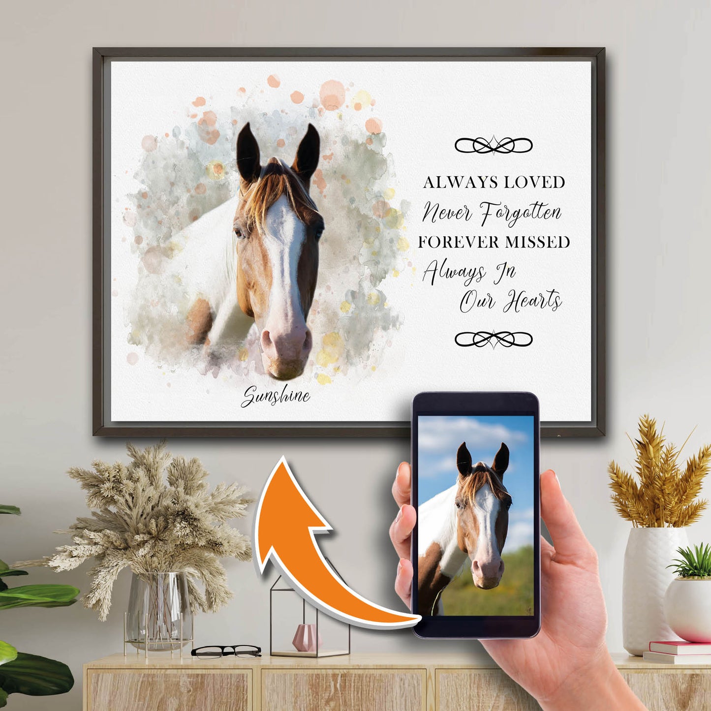 Custom Horse Portrait From Photo