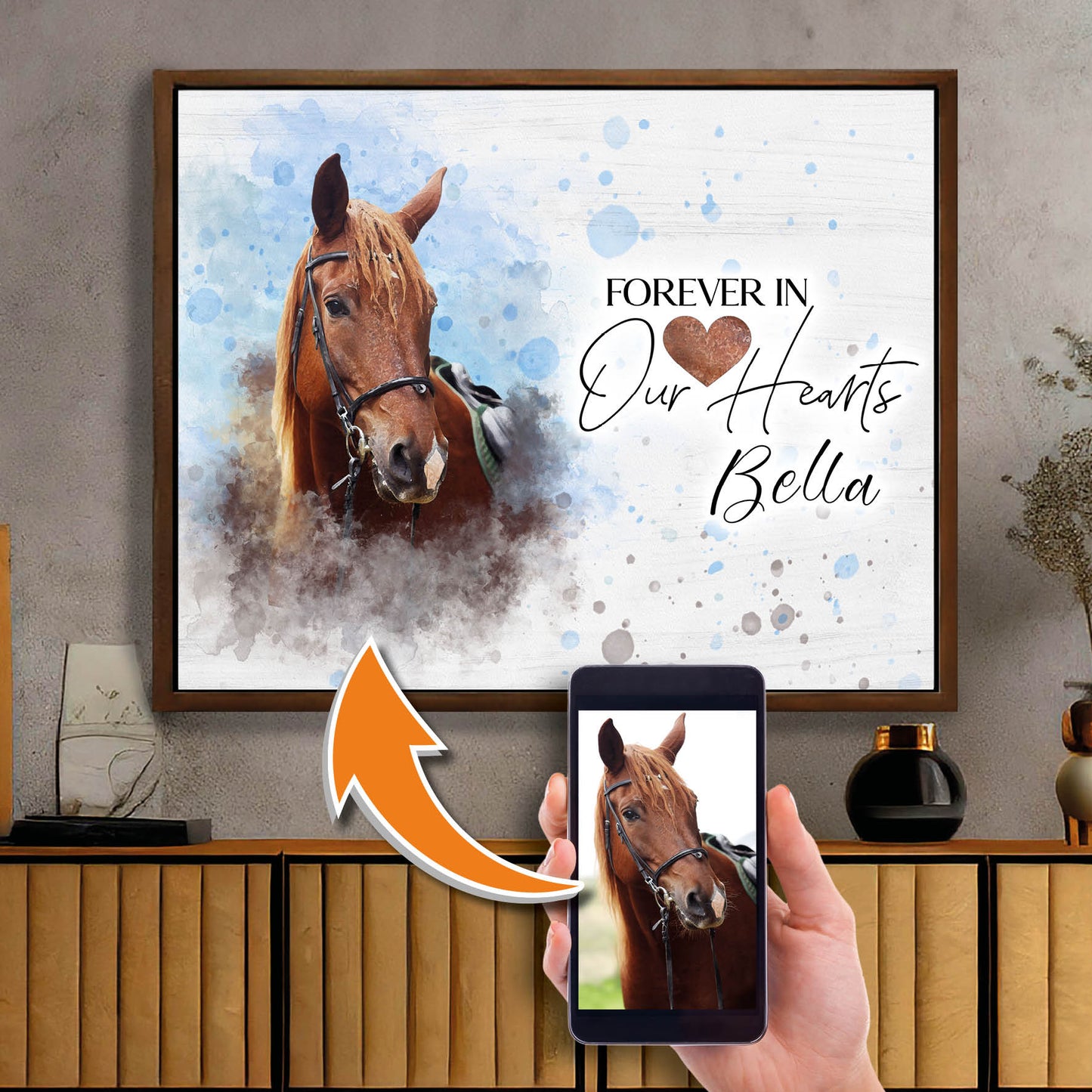 Custom Horse Portrait From Photo
