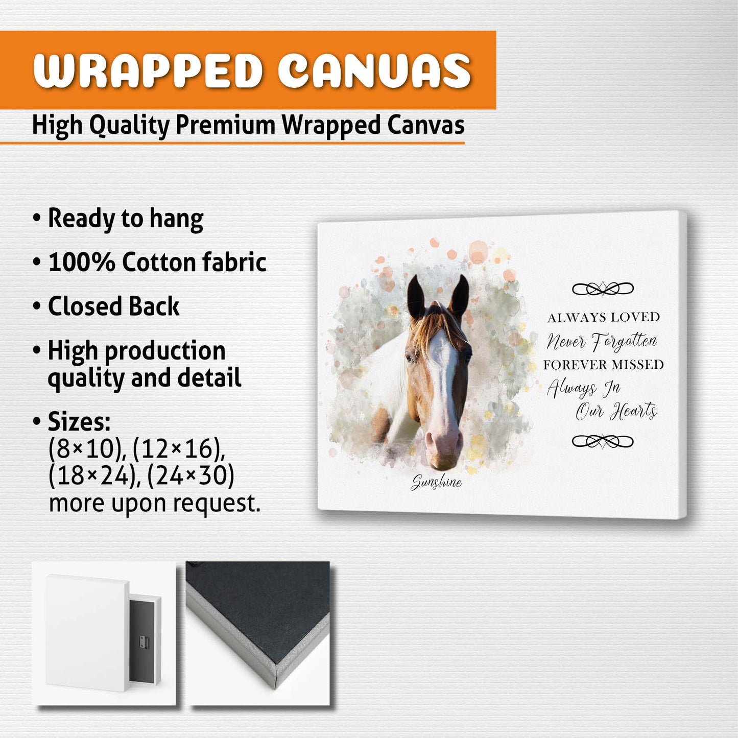 Custom Drawing Horse Portrait From Photo
