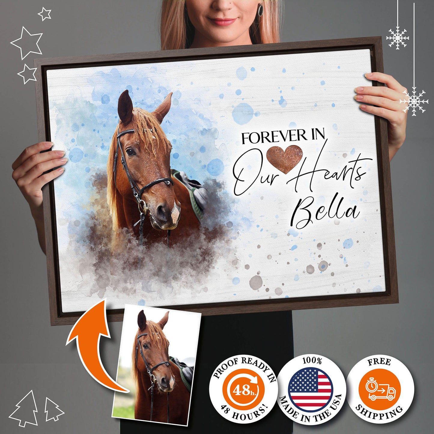 Custom Horse Portrait From Photo
