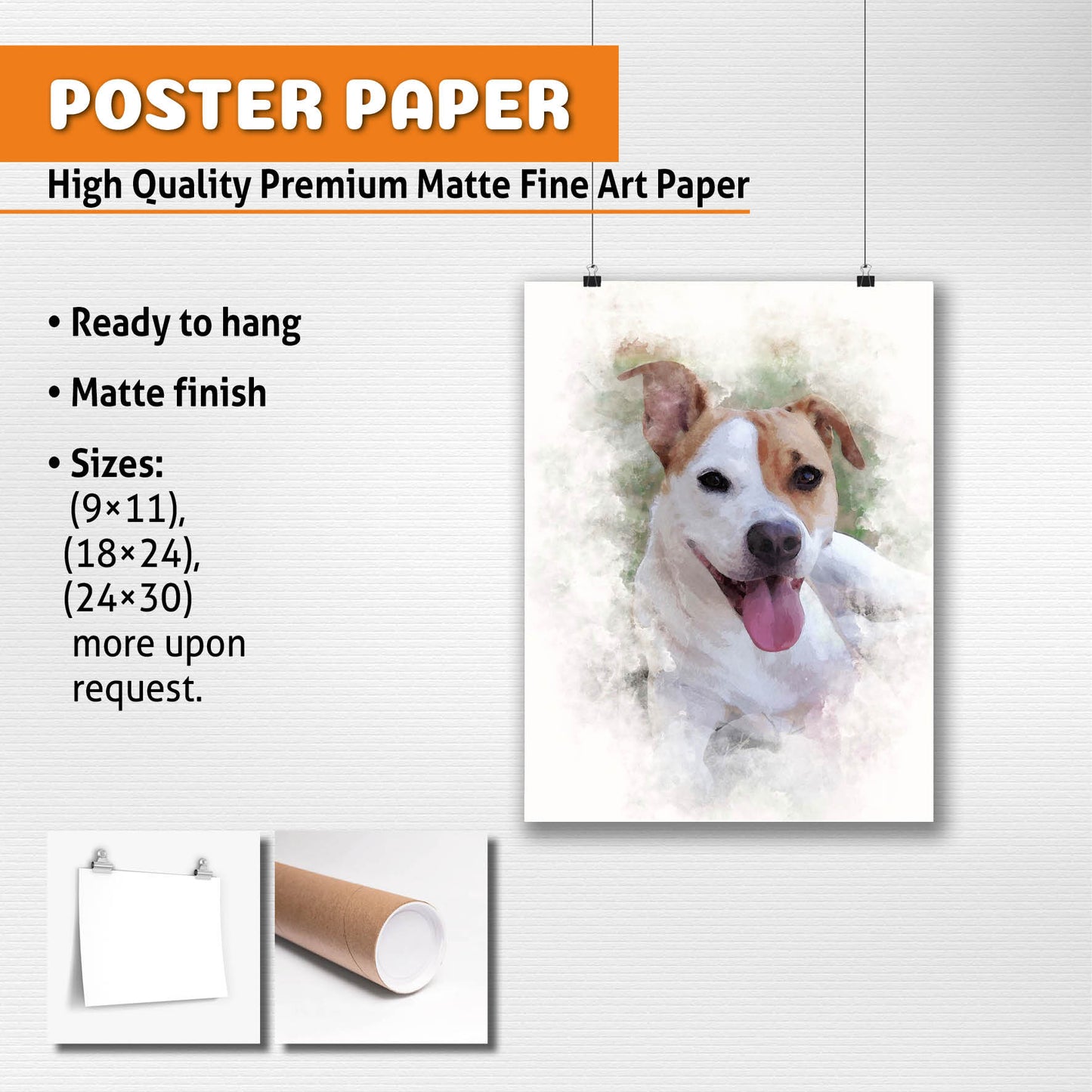 Watercolor Pet Portrait From Photo