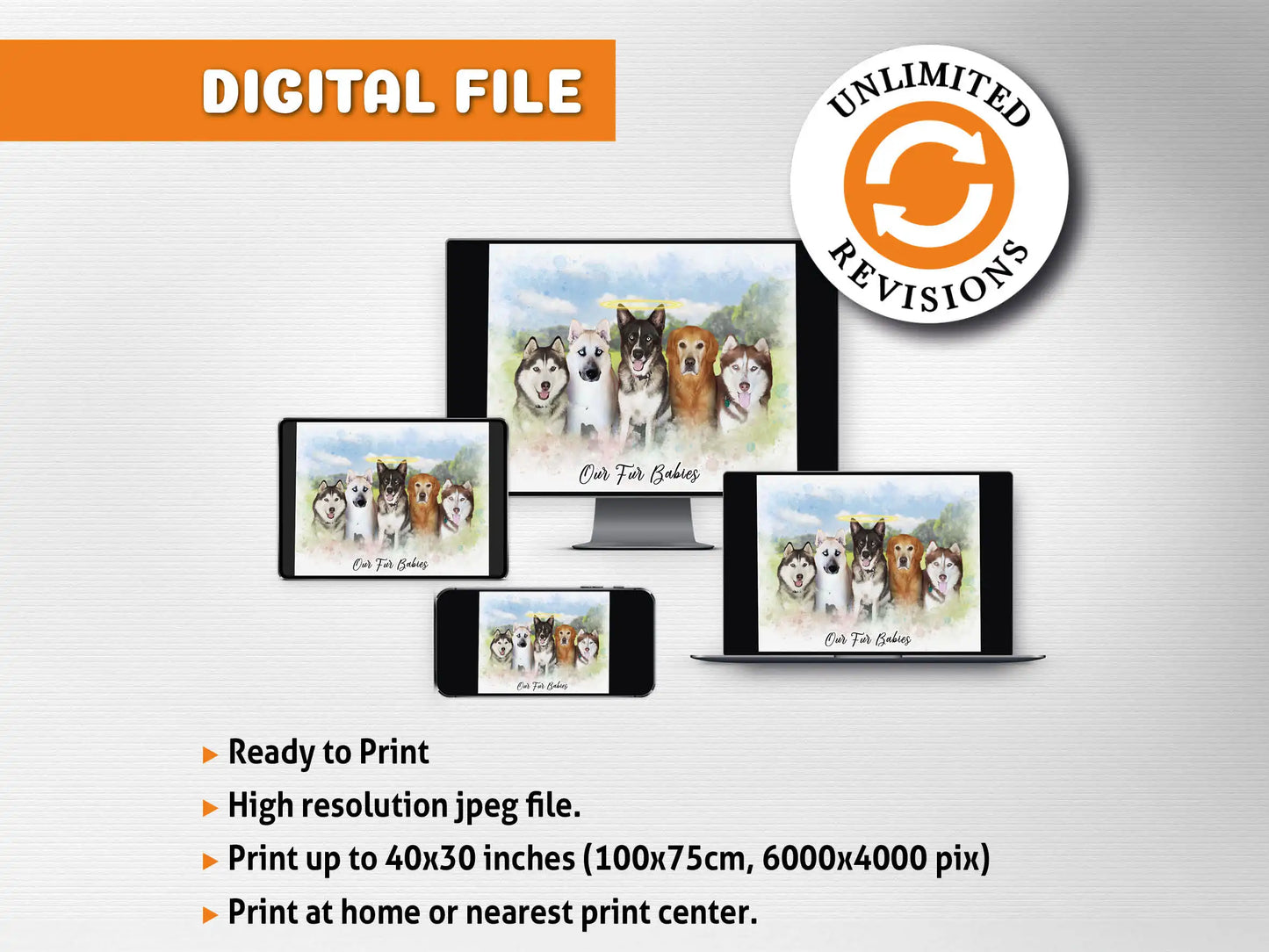 Multiple Pet Portrait