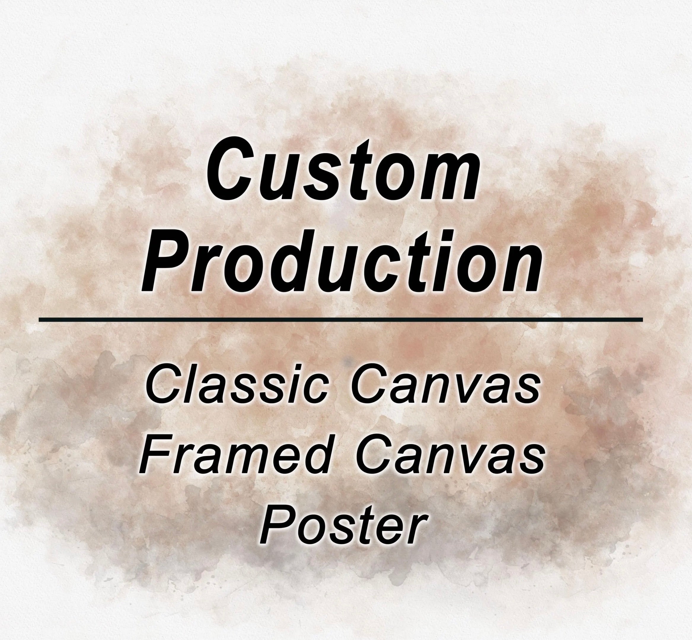 Custom Production Poster, Canvas, Framed Canvas