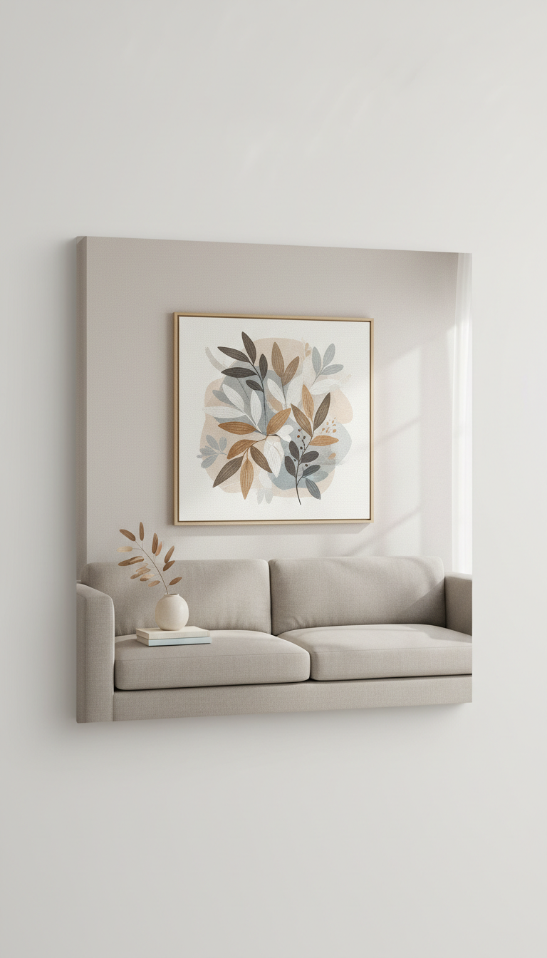 Botanical-Inspired Gallery-Wrapped Print