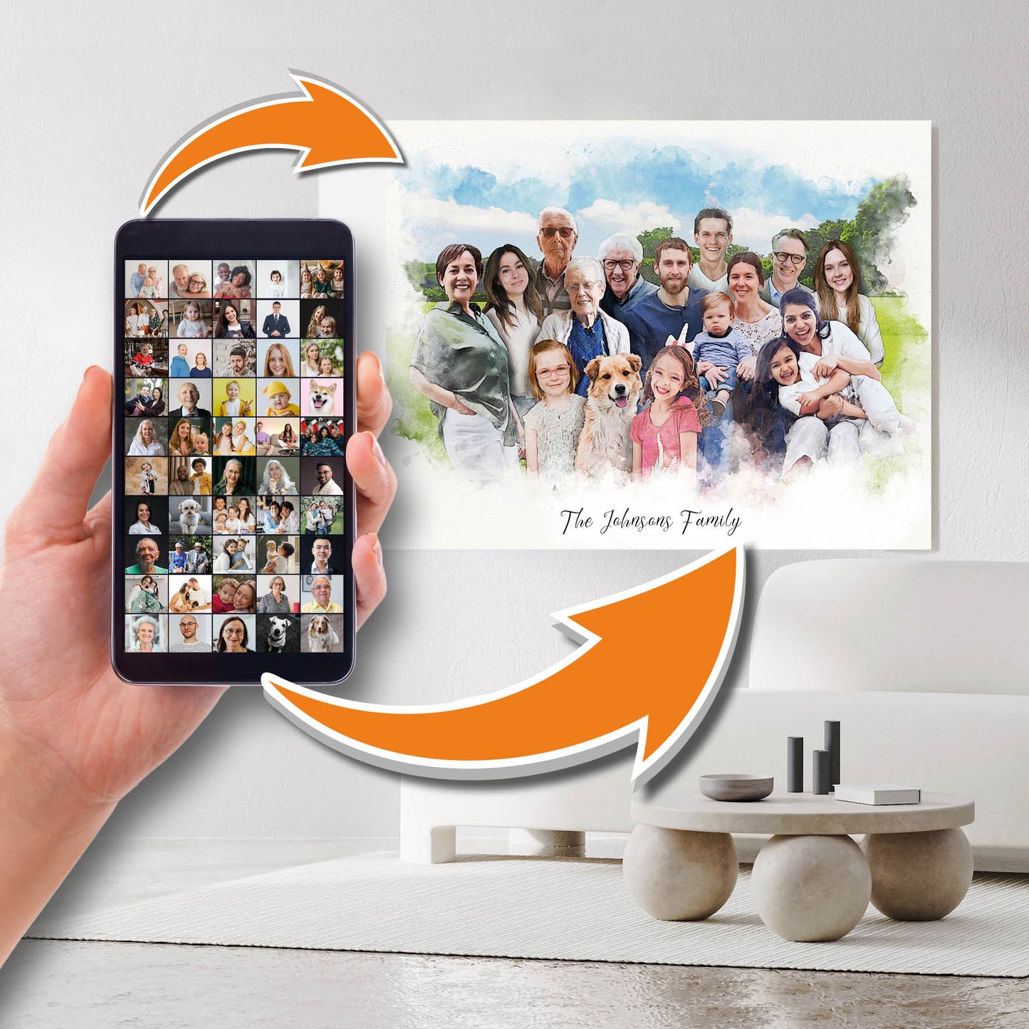 Personalized Family Portrait