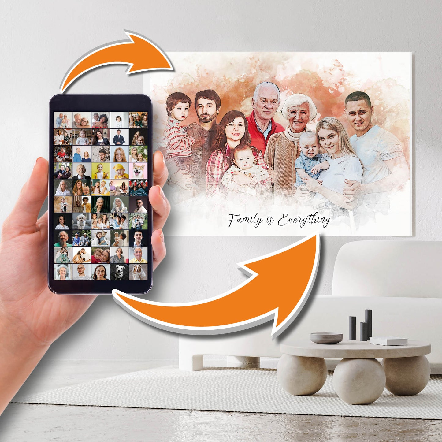 Custom Family Portrait from Photos