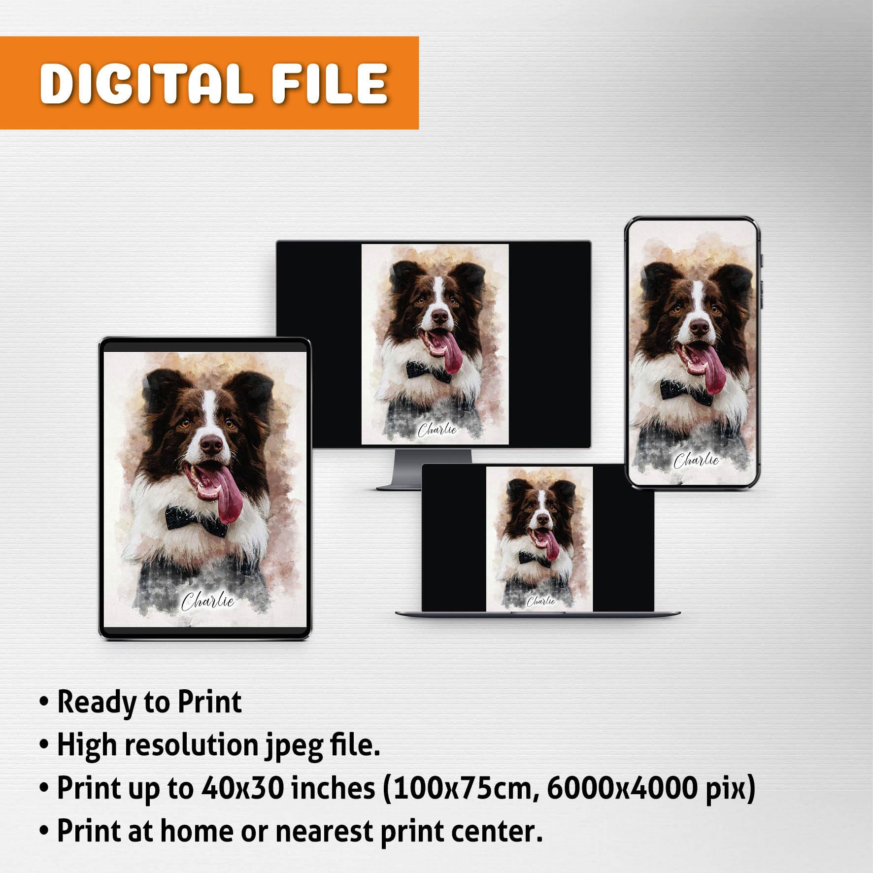 Custom Dog Portrait - Terra Portraits