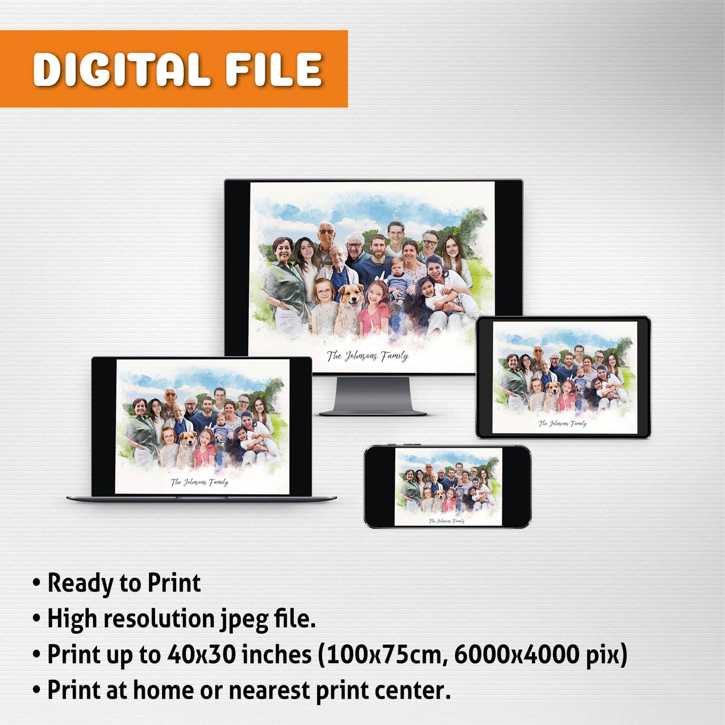 Personalized Family Portrait