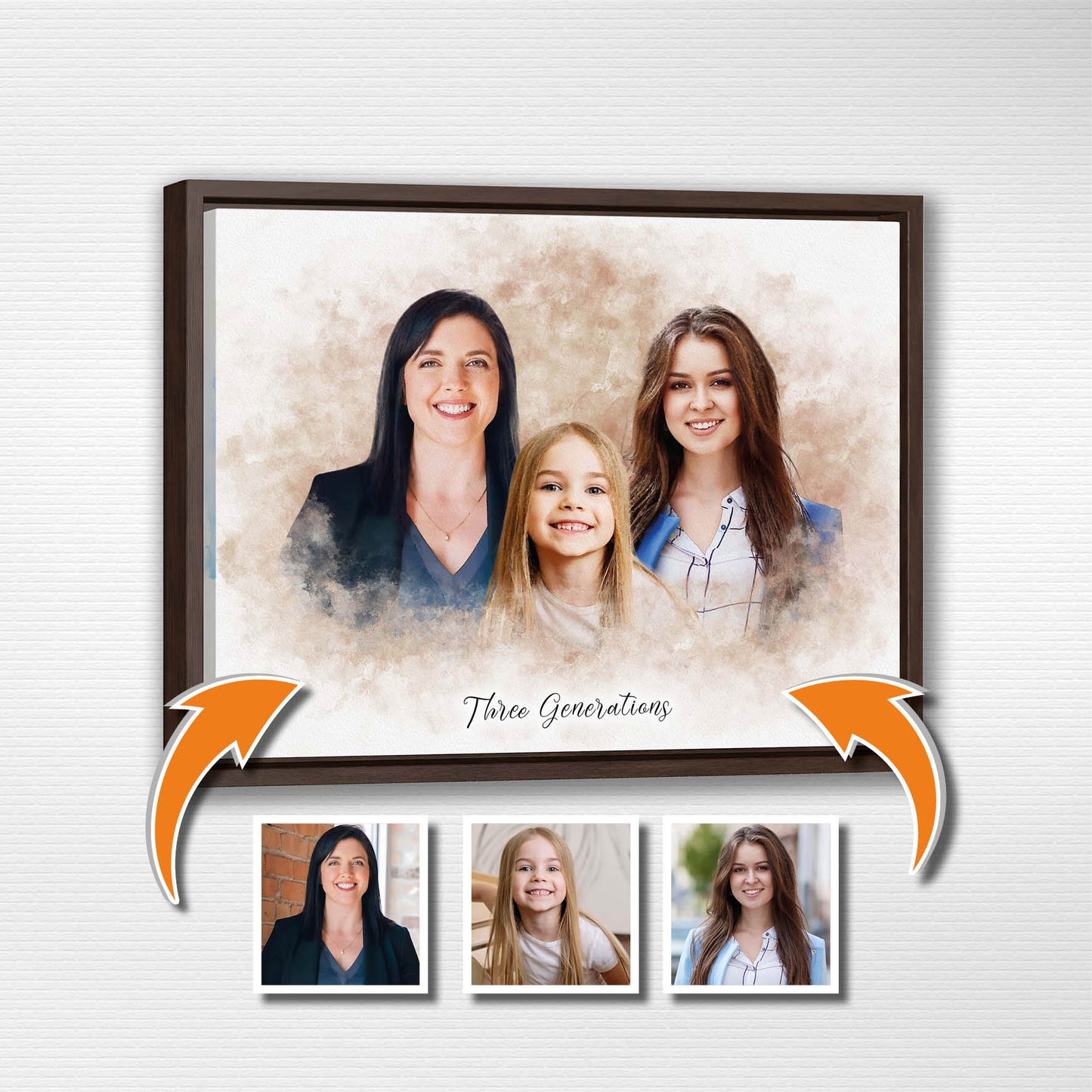 Custom Six Generations Portrait